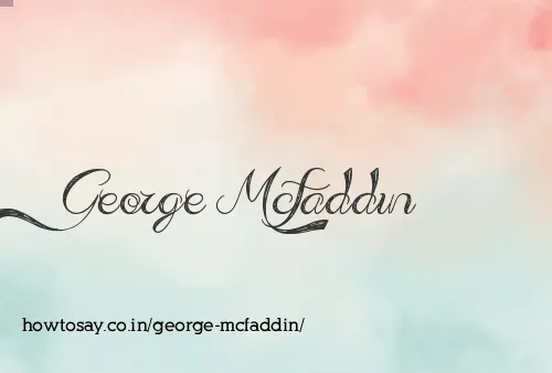 George Mcfaddin