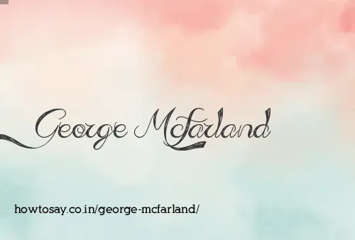 George Mcfarland