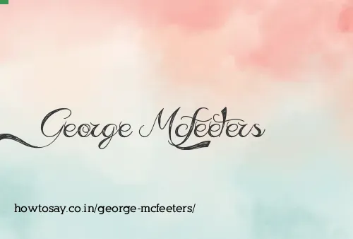 George Mcfeeters