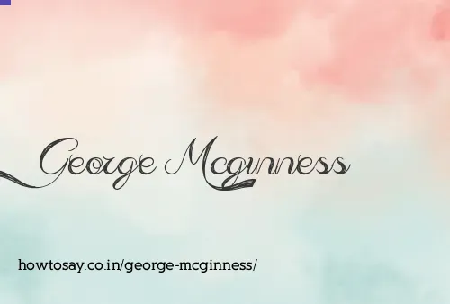 George Mcginness