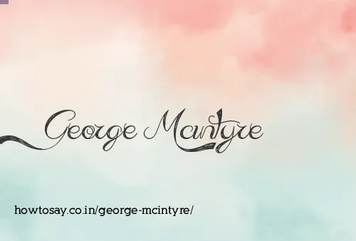 George Mcintyre