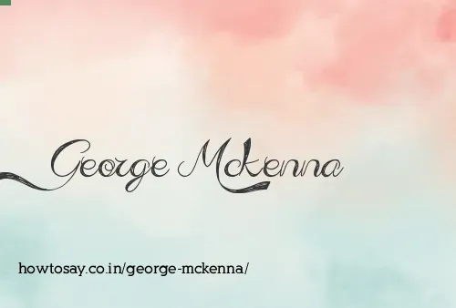 George Mckenna