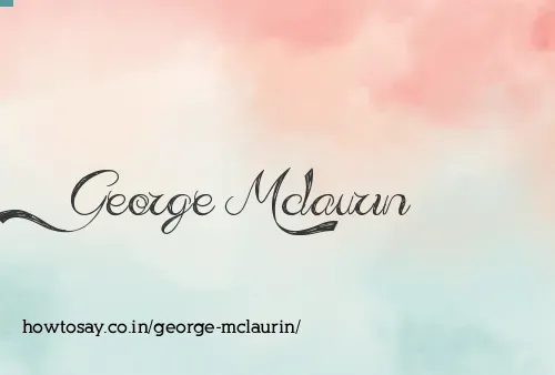 George Mclaurin