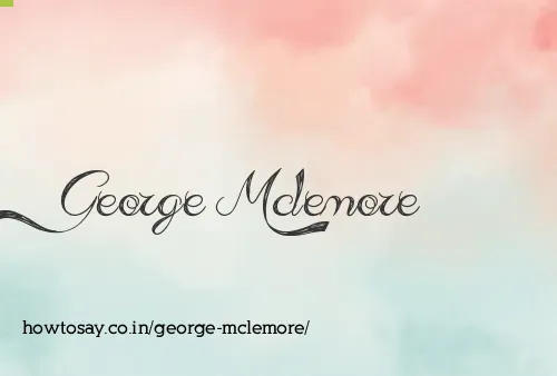 George Mclemore