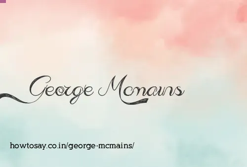 George Mcmains