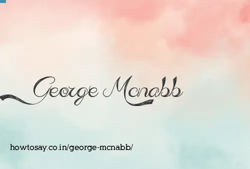 George Mcnabb