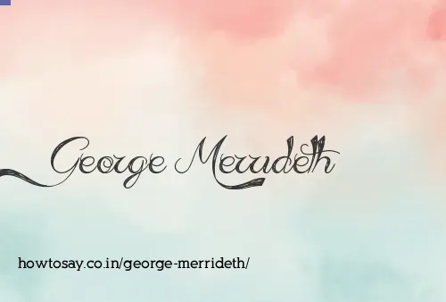 George Merrideth