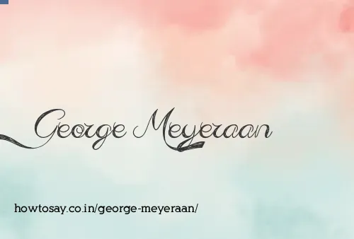 George Meyeraan