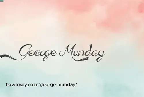 George Munday