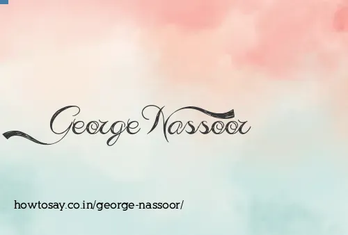 George Nassoor