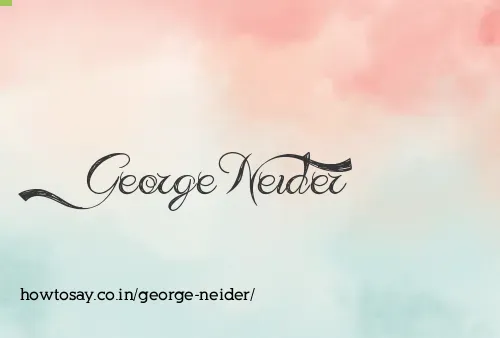 George Neider