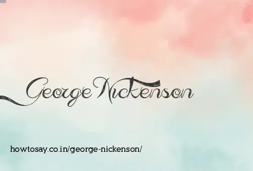 George Nickenson