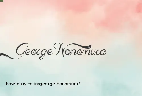 George Nonomura
