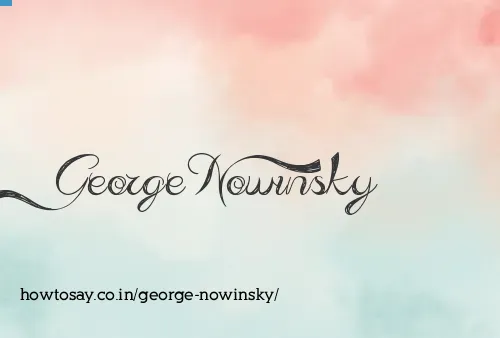 George Nowinsky