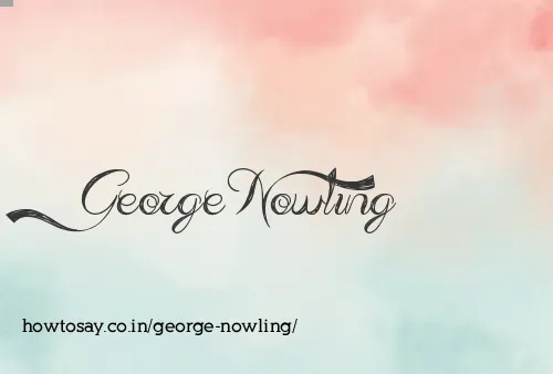 George Nowling