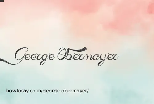 George Obermayer