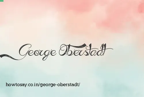 George Oberstadt