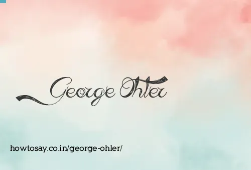 George Ohler
