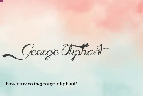 George Oliphant