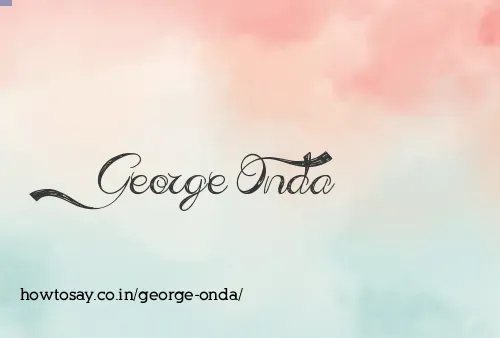 George Onda