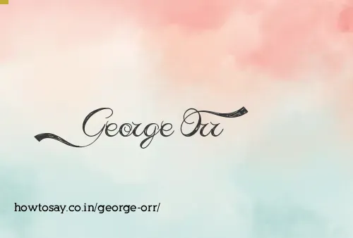 George Orr