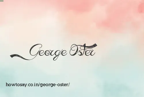 George Oster