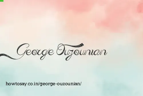 George Ouzounian