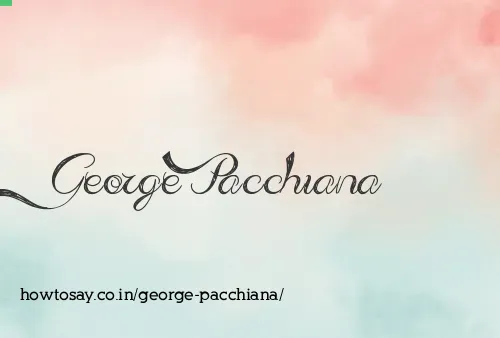 George Pacchiana
