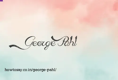 George Pahl