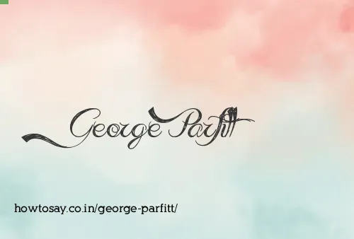 George Parfitt