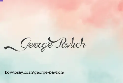 George Pavlich