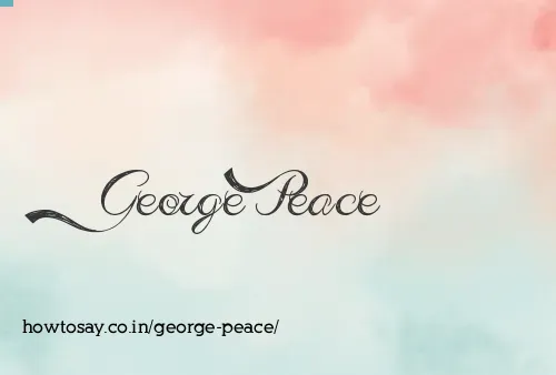 George Peace