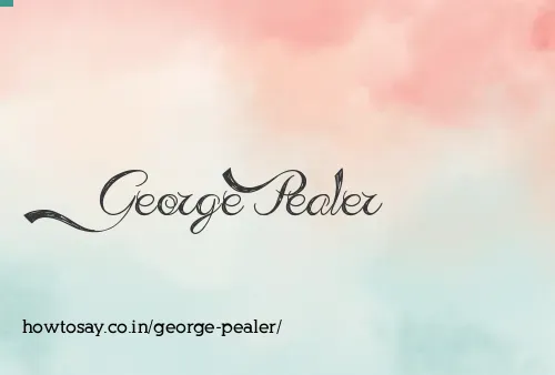 George Pealer