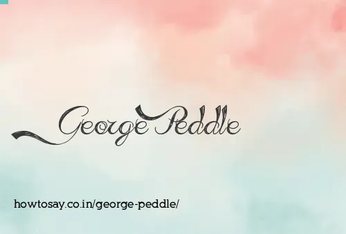 George Peddle