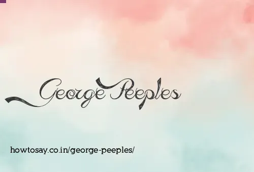 George Peeples