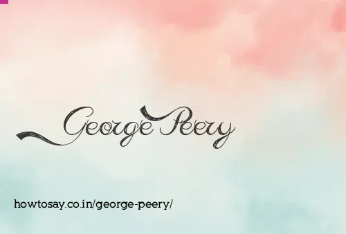 George Peery