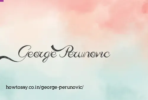 George Perunovic
