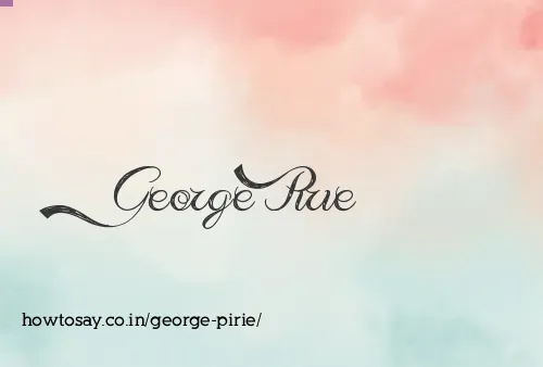 George Pirie