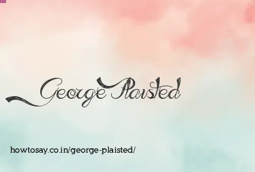 George Plaisted