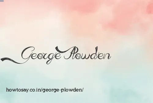George Plowden