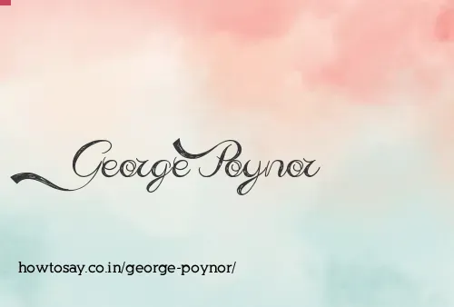George Poynor
