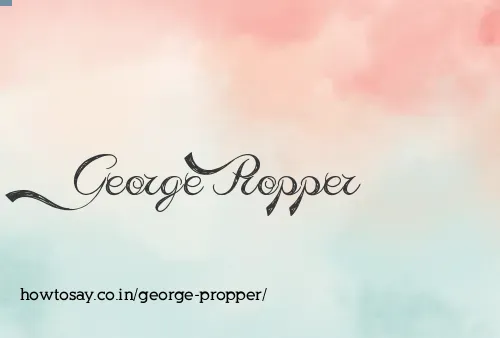 George Propper