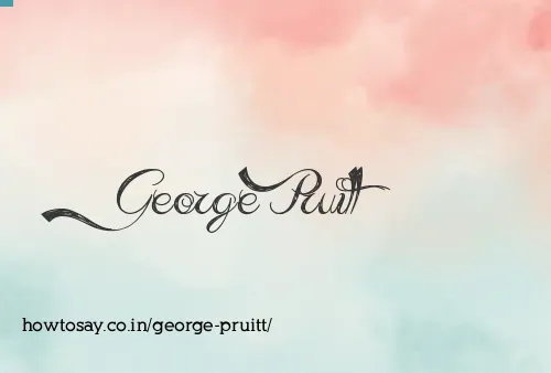 George Pruitt