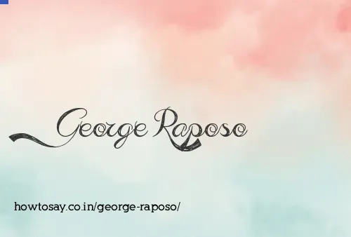 George Raposo