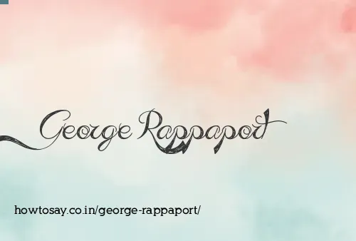 George Rappaport