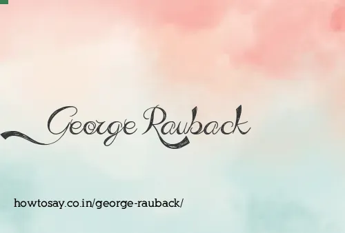 George Rauback