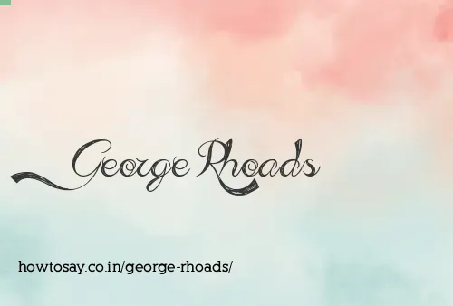 George Rhoads