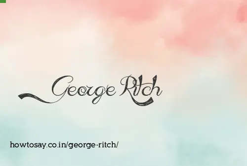 George Ritch