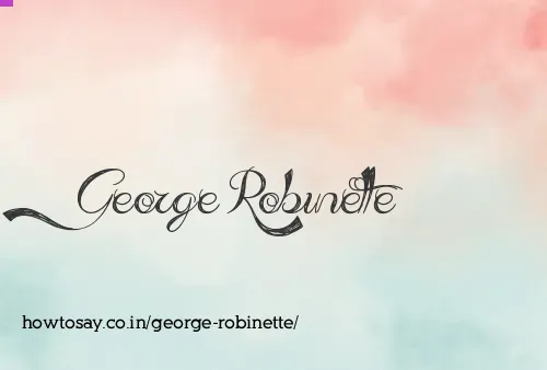 George Robinette