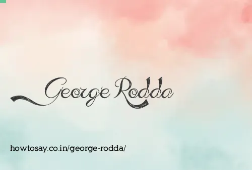 George Rodda